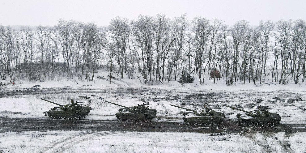Russische Manöver Ende Januar in der Gegend von Rostow © Sergey Pivovarov / Sputnik / imago
