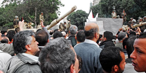 Seit dem Aufstand vom 25. Januar 2011, dem Beginn des «arabischen Frühlings» in Ägypten, wurden politische Proteste brutal unterdrückt – zum Teil mit von Frankreich geliefertem Gerät. © shutterstock.com