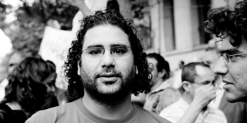 Der verhaftete Blogger und Aktivist Alaa Abdel Fattah.  ©  	Hossam el-Hamalawy