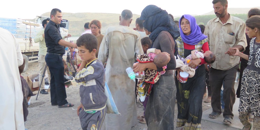 Unter den jesidischen Geflüchteten befanden sich viele Kinder.  © Amnesty International