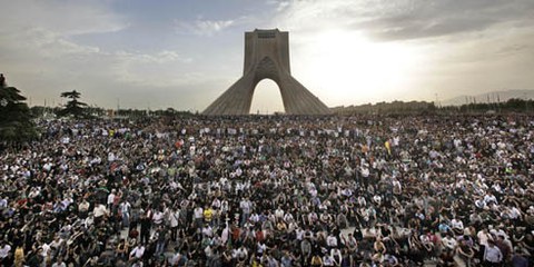 Demonstration in Teheran, Juni 2009 © AP/PA Photo/Ben Curtis 