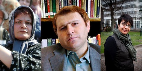 Iranische AktivistInnen gegen Steinigung: Mahboubeh Abbasgholizadeh, Filmemacherin, Javid Houtan Kiyan, Anwalt, und Shadi Sadr, Anwältin und Journalistin. © www.kosoof.com, DR, Jorn van Eck / AI