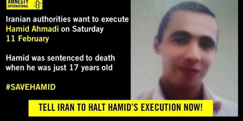 Hinrichtung von Hamid Ahmadi verhindert
