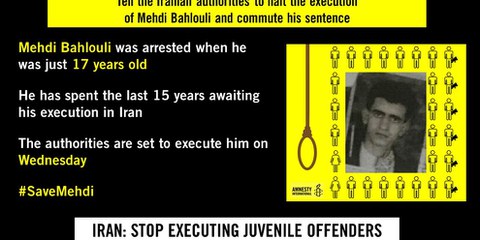 Hinrichtung von Mehdi Bahlouli gestoppt