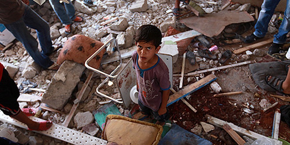 Die israelischen Streitkräfte haben dutzende palästinensische Zivilipersonen, darunter viele Kinder in Attacken gegen Wohnhäuser getötet. © EPA