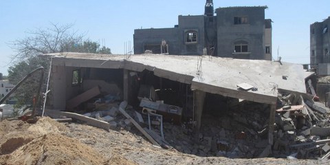 Israelischer Luftangriff in Beit Lahia, Gaza, 14. Mai 2021 © Privat