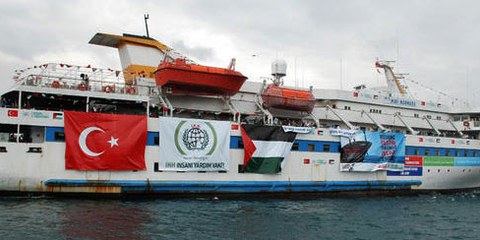 Die Mavi Marmara beim Auslaufen in der Türkei am 22. Mai © APGraphicsBank