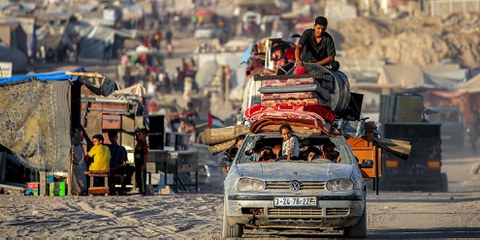 Evakuation aus Gaza-Stadt, 2. September 2025 © EYAD BABA/AFP via Getty Images