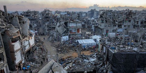 Israel soll Pläne zur Kontrolle von Gaza-Stadt aufgeben Zerstörte Häuser in Jabalia in Nord-Gaza am 1. März 2025 © BASHAR TALEB/AFP via Getty Images