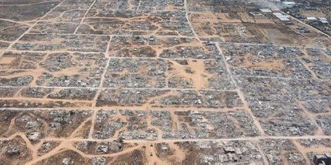 Instagram-Bild eines israelischen Soldaten, das die Überreste von Khuza'a zeigt, 30. Mai 2025 © Younis Tiraw
