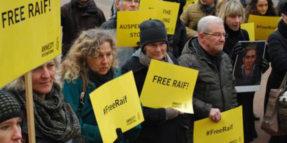 Demonstration für Raif Badawi in Bern © AI