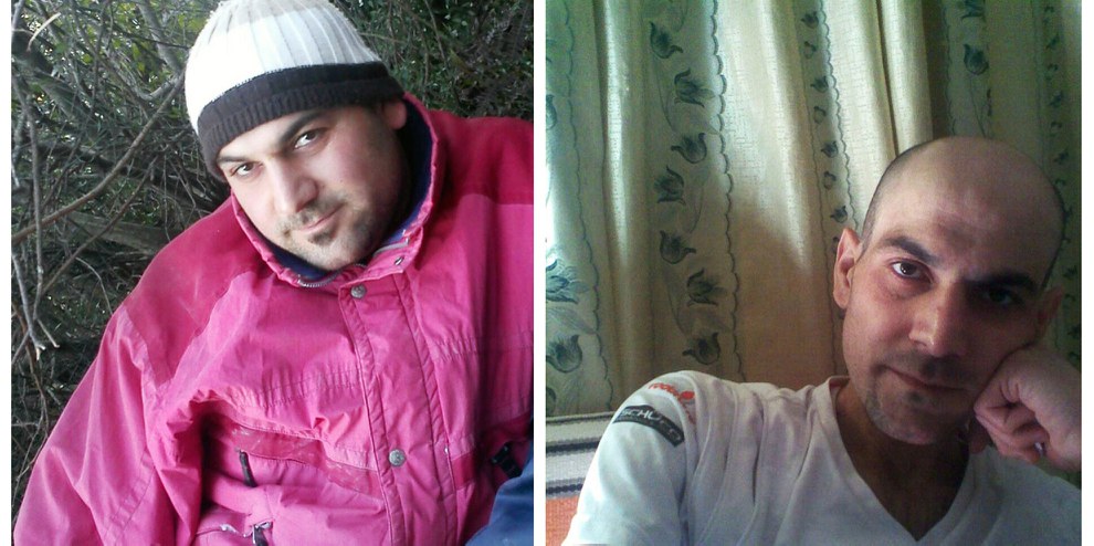 Der ehemalige Gefangene Anas Hamido kurz vor und nach seiner Inhaftierung in Saydnaya. © Privat