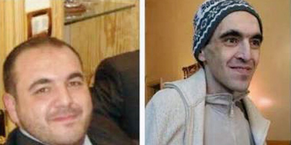 Der ehemalige Gefangene Mounir al-Fakir vor und nach seiner Inhaftierung in Saydnaya. © Privat