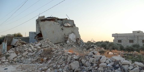 Zerstörtes Haus in Idlib . © MuscleMan29 / shutterstock