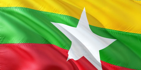 Flagge von Myanmar © Pixabay