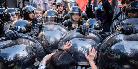 Gewaltsamer Polizeieinsatz in Buenos Aires © Getty