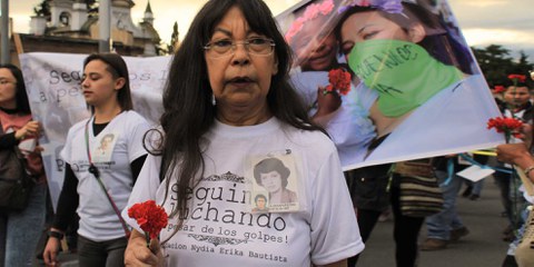 Yanette Bautista, die Schwester der verschwundenen Nydia Erika Bautista und Gründerin der «Fundación Nydia Erika Bautista» (FNEB) © Privat