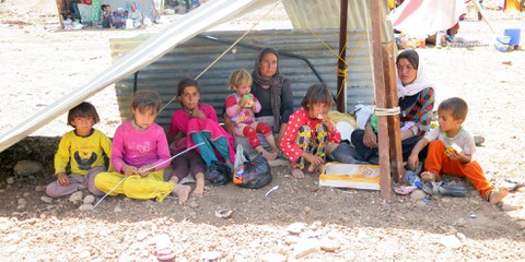 Die religiöse Minderheit der Jesiden wird vom sogenannten Islamischen Staat im Norden Iraks verfolgt. Männer und Buben wurden getötet, Frauen wurden verschleppt und versklavt. Tausende sind geflohen. Die Uno spricht von einem Völkermord. © AI