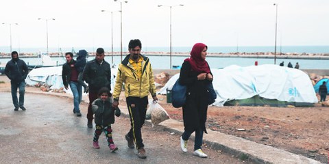 Flüchtlinge auf der griechischen Insel Chios. © Giorgos Moutafis