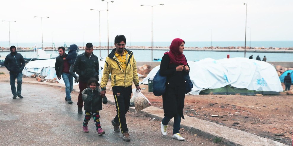 Flüchtlinge auf der griechischen Insel Chios. © Giorgos Moutafis