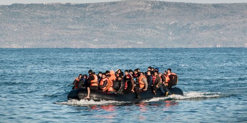 Flüchtlinge die aus der Türkei mit Booten in Lesbos ankommen. © Amnesty International