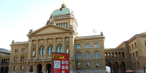 Das Bundeshaus Bern während der Corona-Krise. © Wikimedia Commons