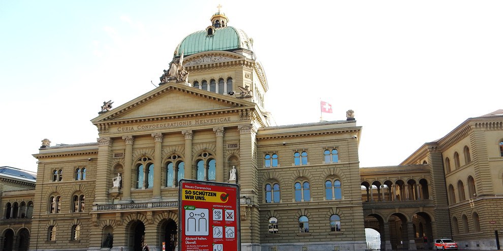 Das Bundeshaus Bern während der Corona-Krise. © Wikimedia Commons