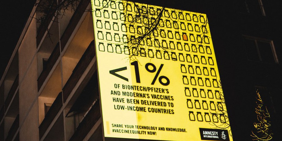 Nicht überall haben die Menschen den gleichen Zugang zum Schutz vor Covid-19 © Amnesty International Deutschland