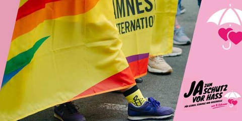 Amnesty begrüsst das «Ja» zum Schutz vor Hass und Hetze!