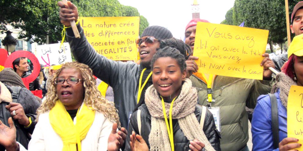 Demonstration für Frauenrechte in Tunis, am Internationalen Tag der Frau vom 8. März 2015. © Amnesty International