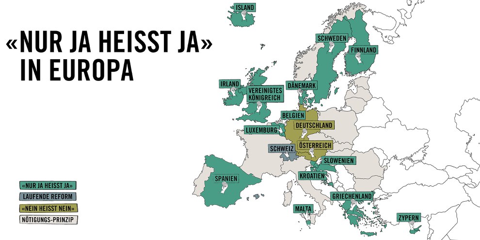 © Mira Meier - Diese Karte beruht auf der rechtlichen Untersuchung von Amnesty International von 31 europäischen Ländern.