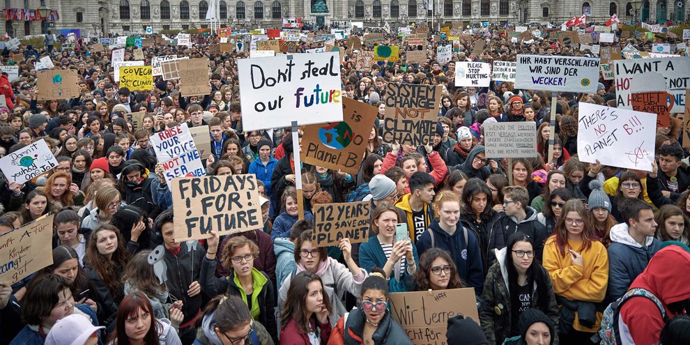 Der Klimawandel macht jungen Menschen grosse Sorgen, denn es geht um ihre Zukunft. © Mitja Kobal