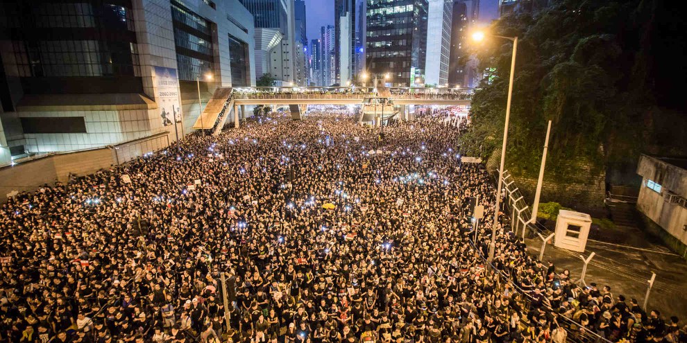 In Hongkong protestieren die Menschen für politische Freiheit. © Jimmy Lam @everydayaphoto