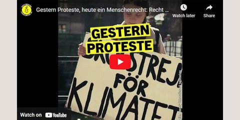 Gestern Proteste – Heute Menschenrechte