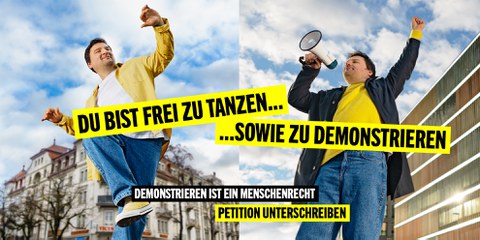 Frei zu tanzen… sowie zu demonstrieren