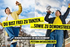 Frei zu tanzen… sowie zu demonstrieren