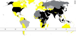 Interaktive Weltkarte zur Todesstrafe (in Englisch)