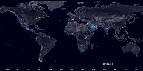 Geschichten von angegriffenen Menschenrechtsverteidiger*innen, die Fakten dahinter und weiteres mehr finden sich auf der spannenden Plattform. © Forensic Architecture