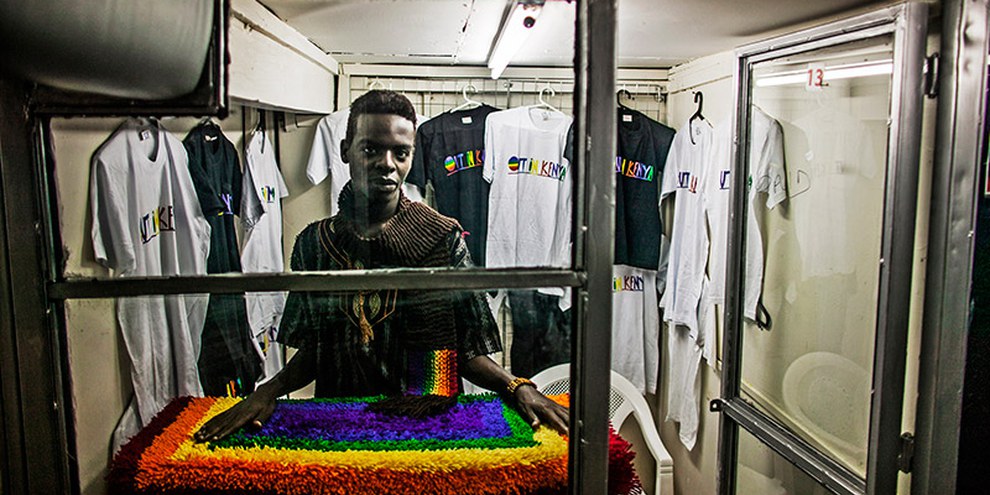 Mitglied der kenianischen LGBTI Gruppe 'Out in Kenya' in Nairobi © Pete Muller
