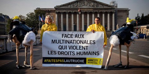 Amnesty-Aktion in Frankreich, 2014. © P-Y Brunaud/Pictutank