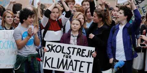 Klimaaktivistin Greta Thunberg bei einer Demonstration in Paris, an welcher Sofortmassnahmen gegen den Klimawandel gefordert wurden. © REUTERS/Philippe Wojazer