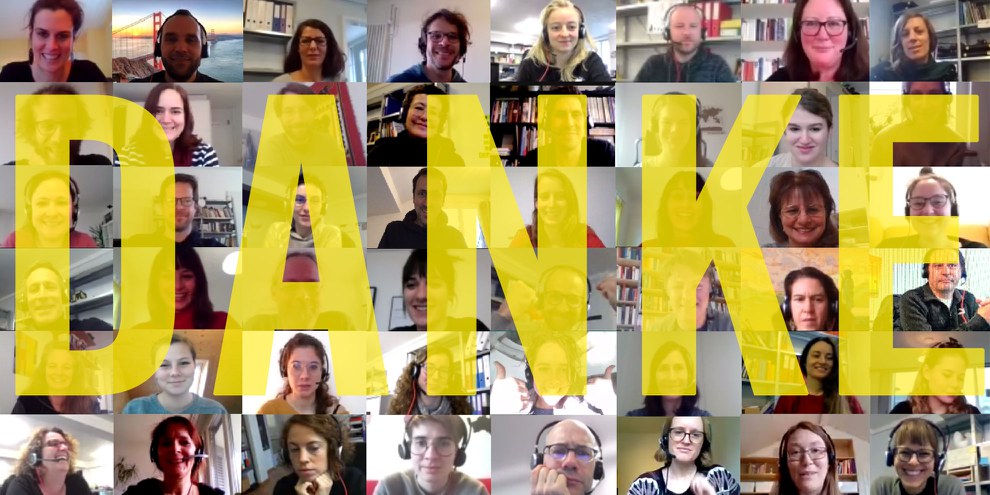 Ein verrücktes Jahr auch für die Mitarbeitenden von Amnesty Schweiz: Viel Homeoffice, viele virtuelle Meetings. © Amnesty International Schweiz
