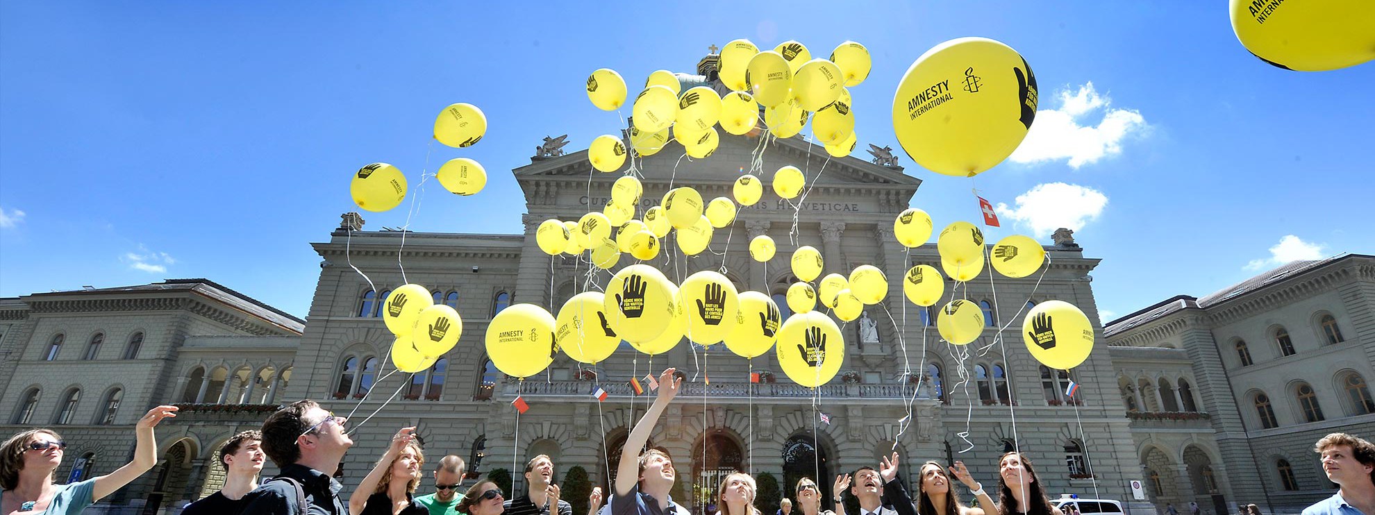 AI-Kampagne gegen Waffenhandel in der Schweiz 2012 © Valérie Chételat