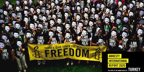 Weltweit wurde für die türkischen Menschenrechtsverteidiger*innen mobilisiert, dennoch wurden sie im sogenannten Büyükada-Prozess schuldig gesprochen. © Amnesty International