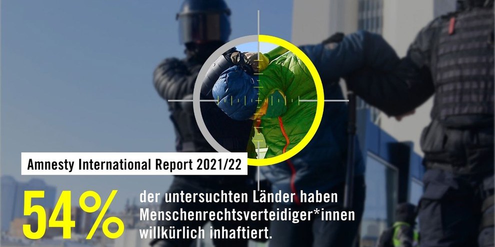 Amnesty International Report 2021/22: Weitere Grafiken bei Klick aufs Bild
