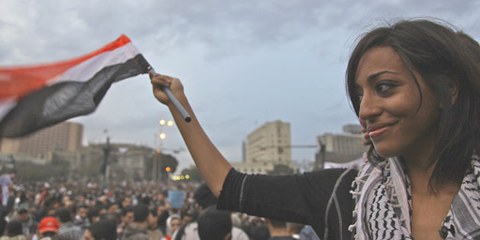 Die ägyptische Bürgerberichtserstatterin Gigi Ibrahim in Kairo. © AI Jazeera English