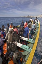 Flüchtlingsboot vor Teneriffa