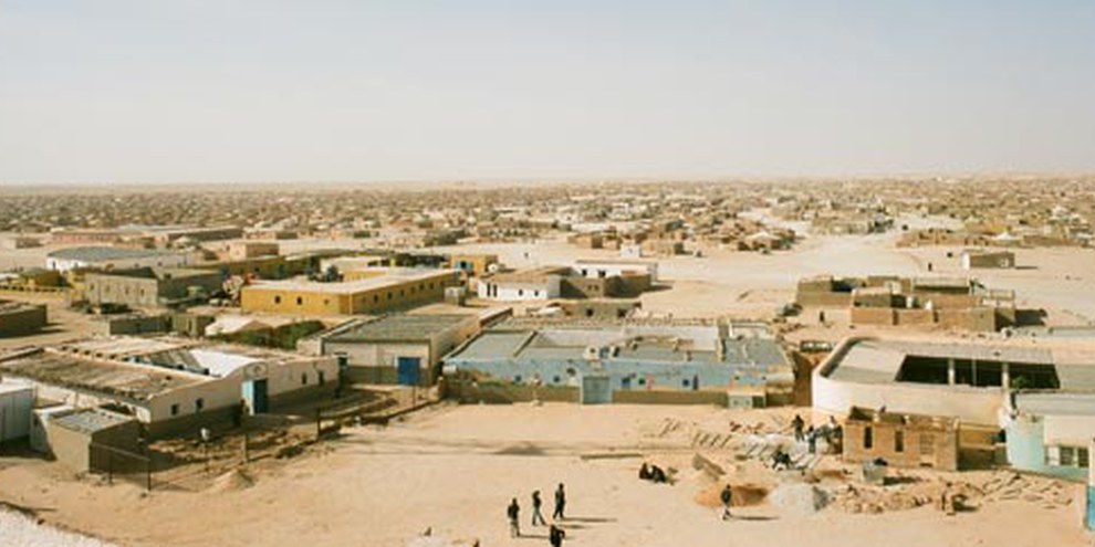 Blick über das Flüchtlingslager Smara in Westalgerien. © Simon Blaser