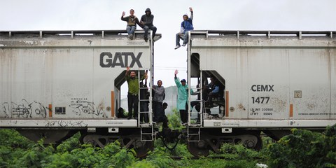 Zentralamerikanische Migranten auf ihrem Weg an die US-amerikanische Grenze Ixtepec, 14. Juli 2011.© Amnesty International (Photo: Ricardo Ramírez Arriola) 