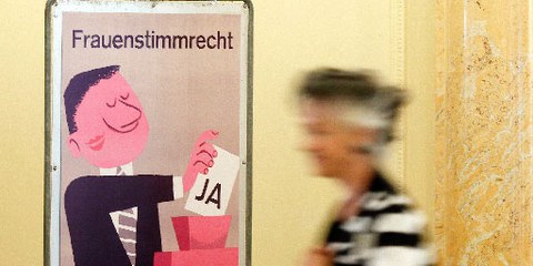 Hindernis Frauenhstimmrecht: Die Schweiz konnte der EMRK nicht sofort beitreten. © REUTERS/Pascal Lauener